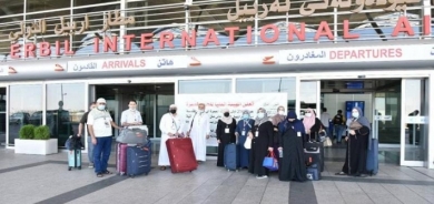 الحج والعمرة الاتحادية : تفويج نحو 40 الف معتمر عبر مطار اربيل