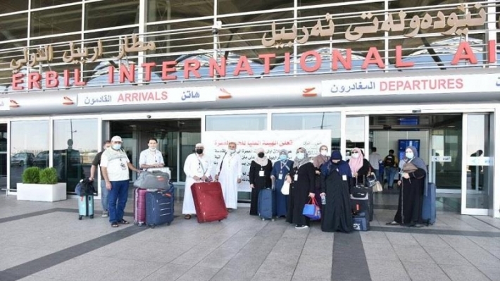 الحج والعمرة الاتحادية : تفويج نحو 40 الف معتمر عبر مطار اربيل