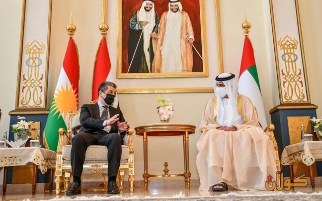 مسرور بارزاني وحاكم إمارة رأس الخيمة يبحثان تعزيز التعاون في مجالات الاستثمار والصناعة والسياحة