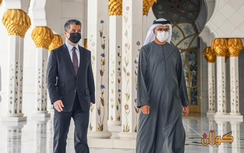 سەرۆکی حکوومەتی هەرێمی کوردستان لەگەڵ حاکمی ئیمارەتی شاریقە لە ئیماراتی عەرەبیی یەکگرتوو، کۆ دەبێتەوە.