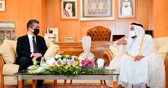 PM Masrour Barzani meets Ruler of Sharjah