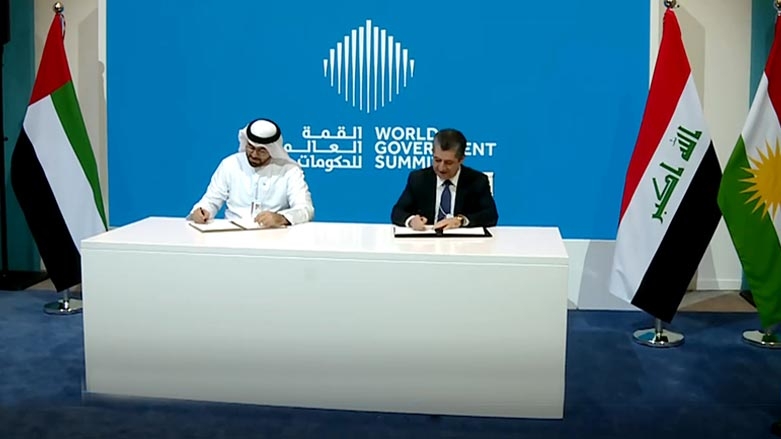 مسرور بارزاني يوقع مذكرة تفاهم مع الإمارات