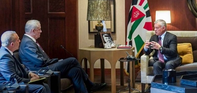 العاهل الأردني يبحث مع وزير الدفاع الإسرائيلي 