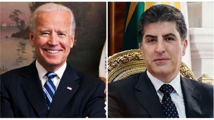 سه‌رۆك نێچيرڤان بارزانى نامه‌يه‌كى له‌ سه‌رۆك بايدنه‌وه‌ پێده‌گات