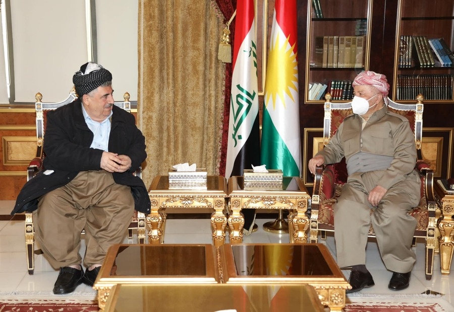 Serok Barzanî li gel Serokê partiya sosiyalîst ya Kurdistanê civiya