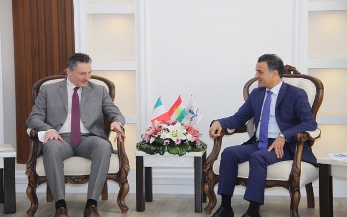 إقليم كوردستان وإيطاليا يبحثان تطوير العلاقات بين الجامعات ومؤسساتهما العلمية