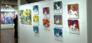 Şêwekarê Kurd Luqman Ehmed li Amerîkayê pêşangehek vekir