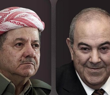 سەرۆک بارزانی لە پەیوەندییەکی تەلەفۆنیدا هەواڵی تەندروستیی دکتۆر ئەیاد عەلاوی پرسی.