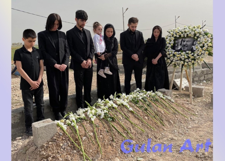 كەژێ و خانەوادەكەی ماڵئاوایی لە باوكیان دەكەن