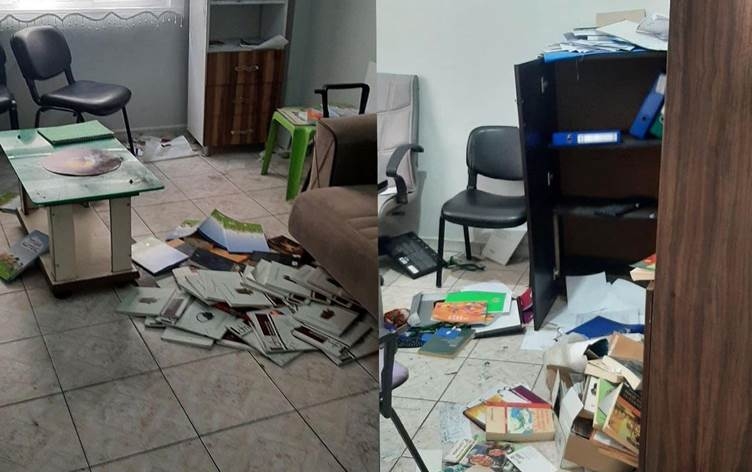 Polîsan bi ser avahiya HDPê ya Cizîrê de girtin