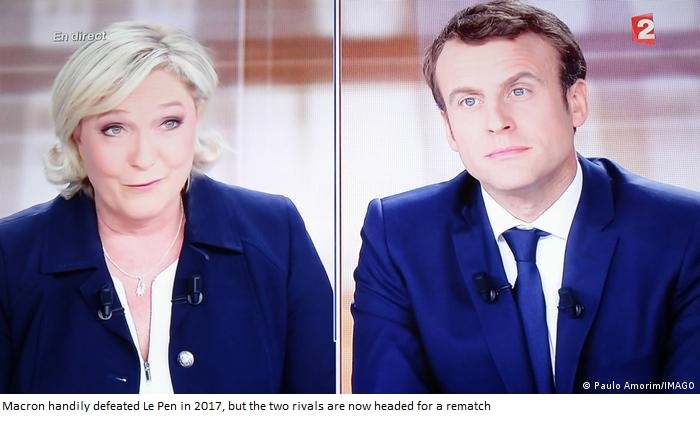 French presidential election: Emmanuel Macron to face Marine Le Pen in runoff