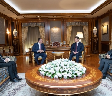 سه‌رۆكى هه‌رێمى كوردستان پێشوازى له‌ كونسولى چيك كرد