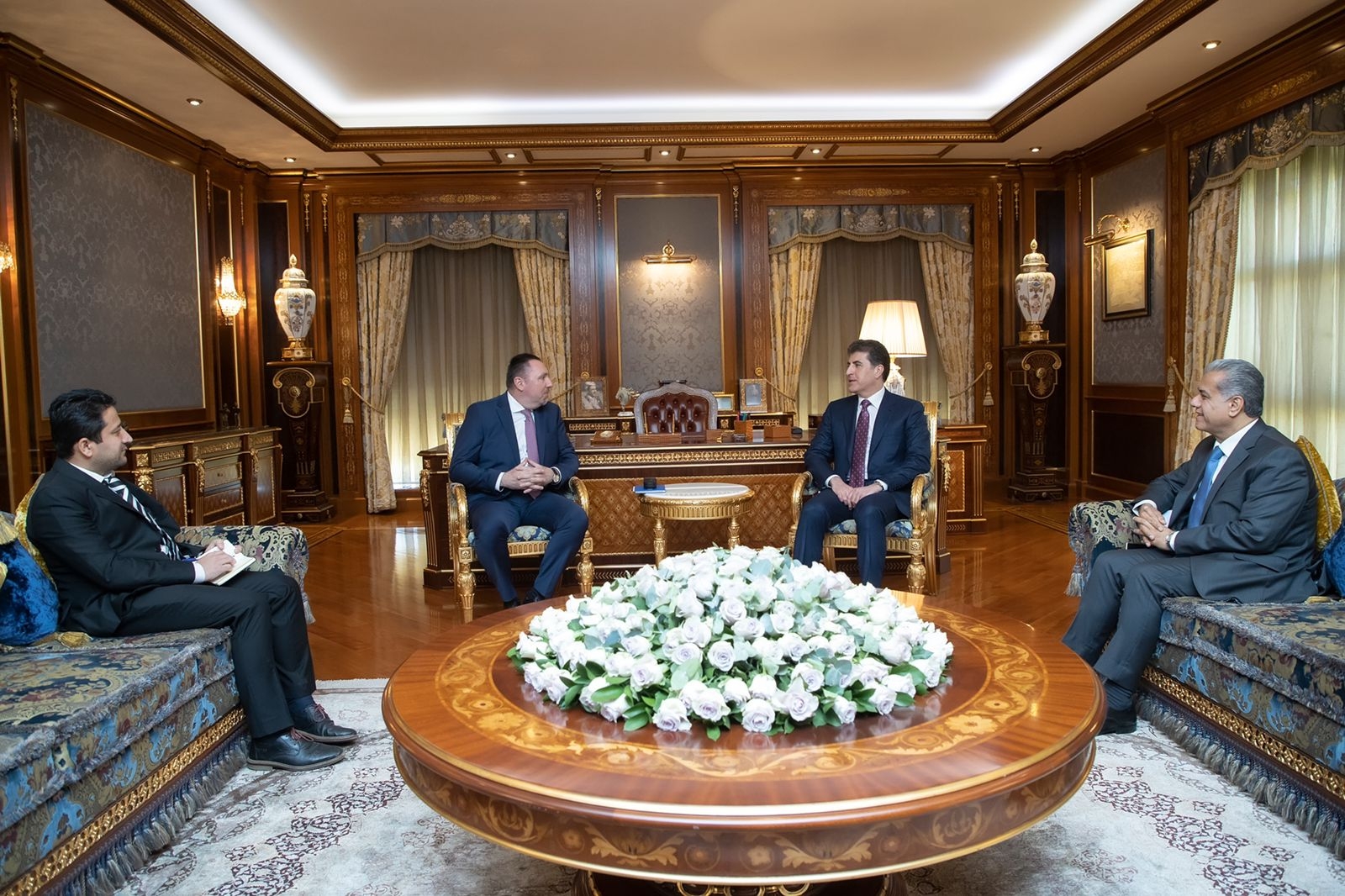 سه‌رۆكى هه‌رێمى كوردستان پێشوازى له‌ كونسولى چيك كرد