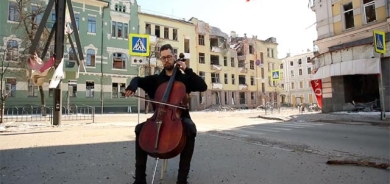 میوزیك ژەنین لە ناو تۆپبارانی جەنگدا