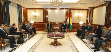 سه‌رۆك نێچيرڤان بارزانى، پێشوازى له‌ شاندێكى ئه‌مه‌ريكى ده‌كات