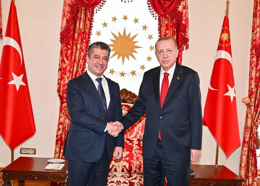 Serokwezîrê Kurdistanê û Serokkomarê Tirkiyeyê civiyan