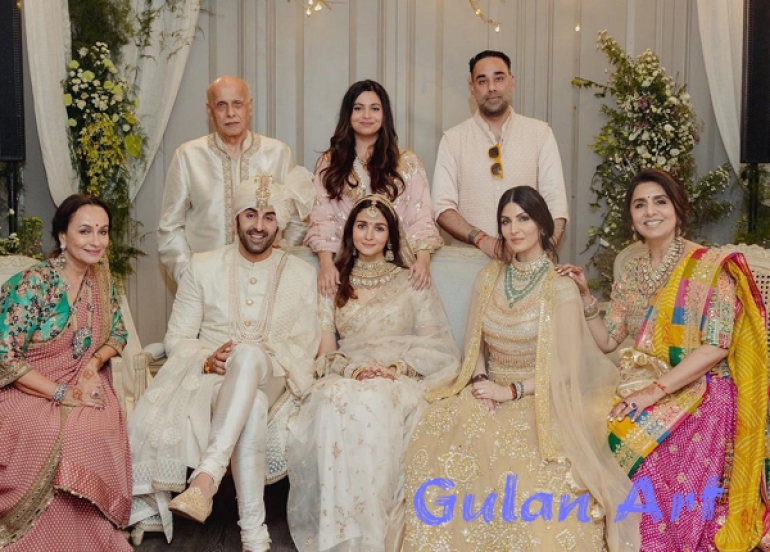 عەلیا بهات و رانبیر كاپوور هاوسەرگیرییان كرد