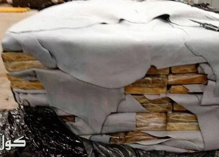 دۆزینەوە و دەستبەسەراگرتنی بەلەمێکی هەڵگری کۆکاین