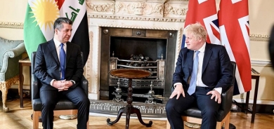 PM Masrour Barzani meets British counterpart