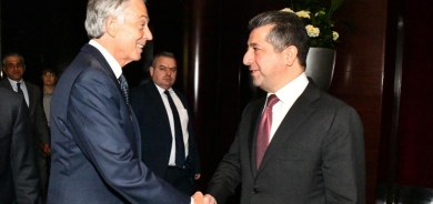 رئيس حكومة إقليم كوردستان يستقبل رئيس الوزراء البريطاني الأسبق توني بلير