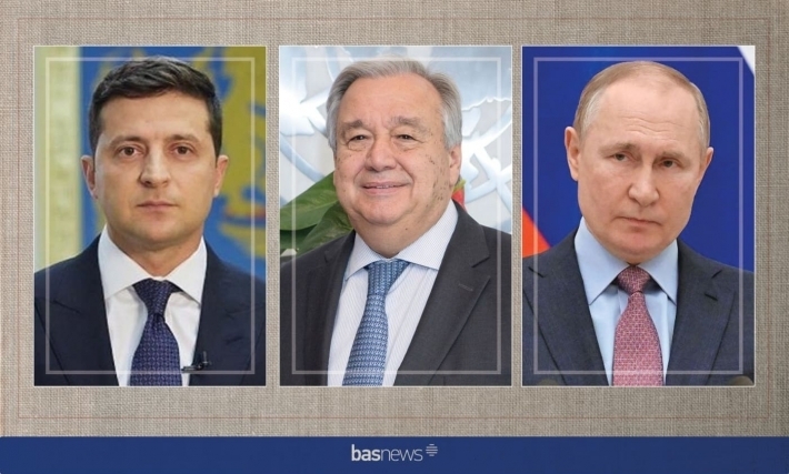 Sekreterê NYê dê li gel Putin û Zelensky bicive
