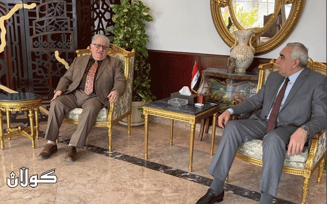 باڵوێزی عێراقی فیدراڵ لە قاهیرە پێشوازی لە بەرپرسی مەکتەبی پارتی دەکات