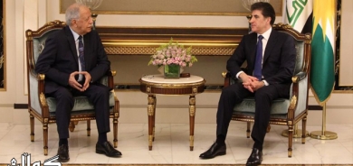 سه‌رۆك نێچيرڤان بارزانى پێشوازى له‌ به‌ڕێز فه‌خرى كه‌ريم كرد