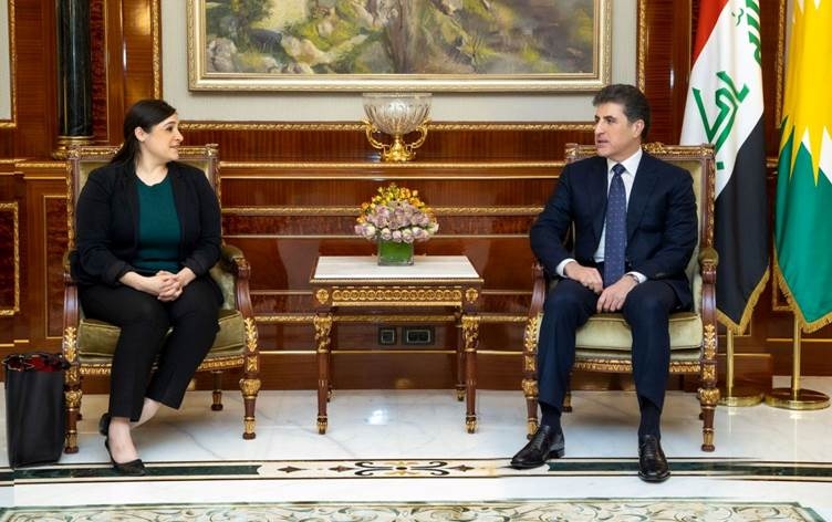 نيجيرفان بارزاني ووفد أميركي يؤكدان ضرورة اتخاذ الأطراف العراقية خطوات للخروج من الانسداد السياسي