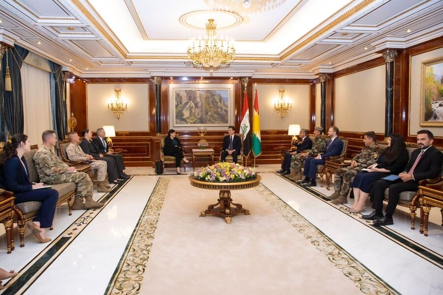 Serokê herêmê û şandeke Amerîkî civiyan