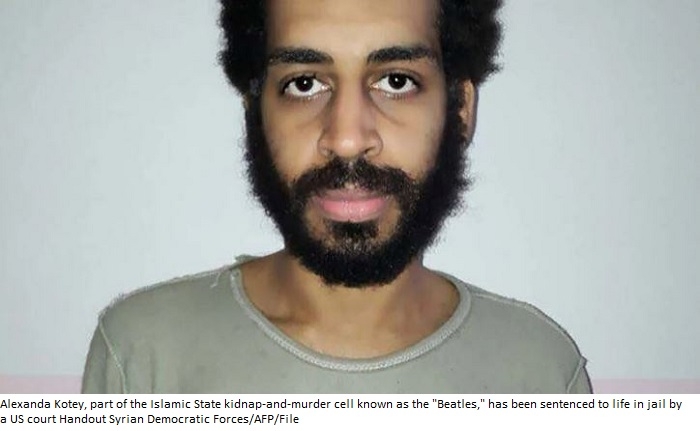 Islamic State 'Beatle' Kotey sentenced to life in US jail