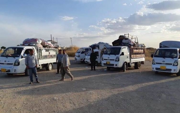 مركز تنسيق الأزمات : نزوح أكثر من 700 أسرة من شنگال بسبب الاشتباكات بین PKK والجيش