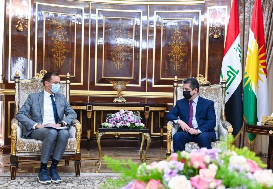 سەرۆكی حكوومەتی هەرێمی كوردستان، پێشوازیی لە باڵوێزی بەلجیكا لە عێراق و ئوردن كرد و چه‌ند بابه‌تێكیان تاوتوێ كرد.