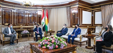 مسرور بارزاني والسفير البلجيكي لدى العراق والأردن يبحثان سبل تعزيز العلاقات الثنائية