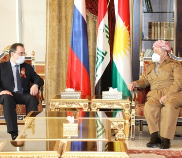 له‌ دیداری سه‌رۆك بارزانی و باڵوێزی رووسیادا ئاسته‌نگه‌كانی به‌رده‌م پرۆسه‌ی سیاسیی عێراق تاوتوێ كران