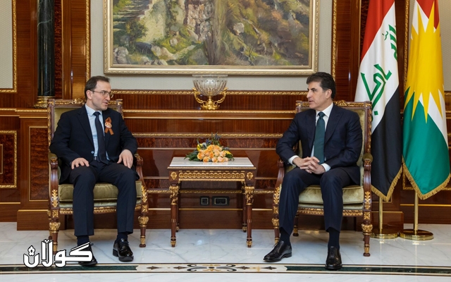 سه‌رۆكى هه‌رێمى كوردستان له‌گه‌ڵ باڵيۆزى ڕووسيا كۆبووه‌وه‌‏