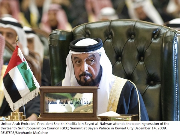 UAE president Sheikh Khalifa bin Zayed dies - WAM agency