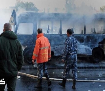 لەهێرشێکی موشەکیدا بۆسەر پاسێکی سەربازی لە سوریا 12 كەس كوژران  