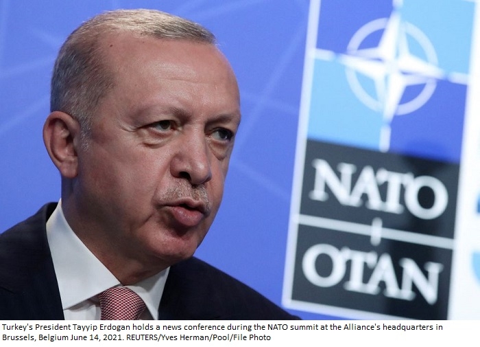 Erdogan says Turkey not supportive of Finland, Sweden joining NATO