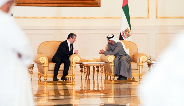 للمشاركة في مجلس عزاء رئيس الامارات .. رئيس حكومة إقليم كوردستان يصل أبو ظبي