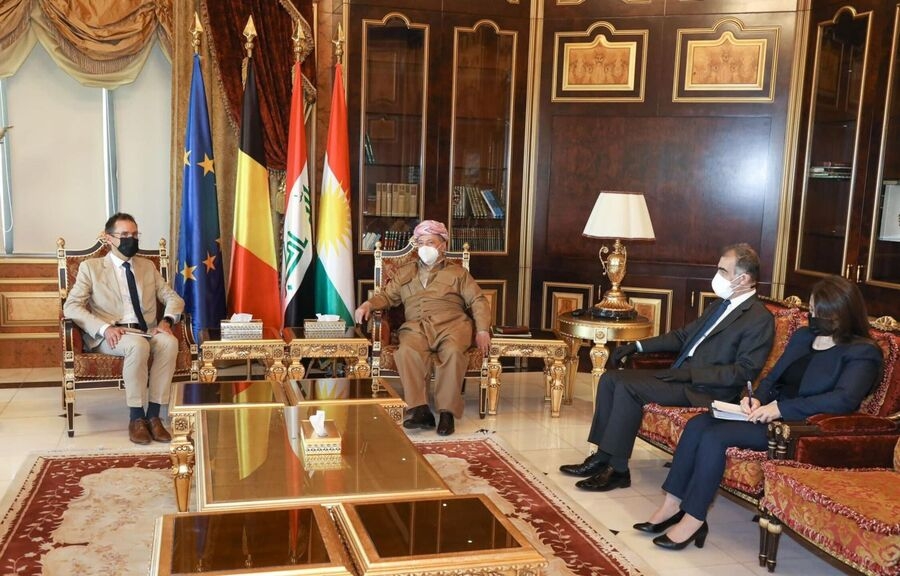 Serok Barzanî û balyozê Belcîkayê behsa rewşa Îraqê kirin