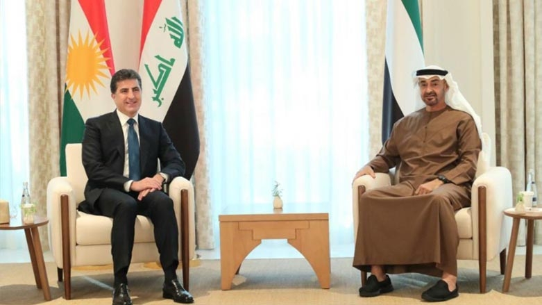 Nêçîrvan Barzanî pîrozbahî li Şêx Mihemed Bin Zayid kir