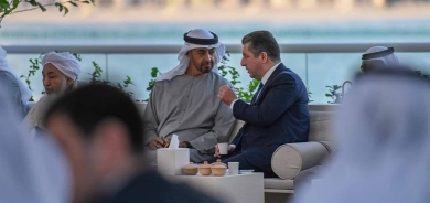 Mesrûr Barzanî pîrozbayî li Mihemed bin Zaid dike