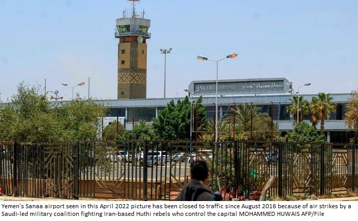 First commercial flight in 6 years leaves Yemen's rebel-held capital