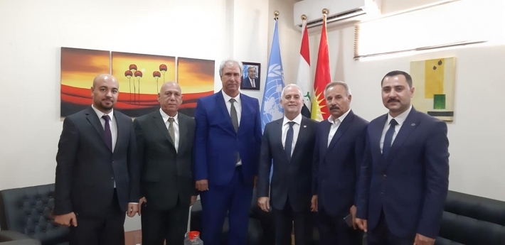 وفد من ENKS يلتقي المسؤول السياسي في ‹يونامي› بأربيل