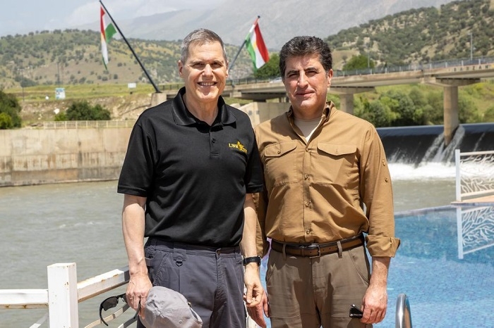 President Nechirvan Barzani received in Barzan, the outgoing US Ambassador to Iraq, Mr. Matthew Tueller