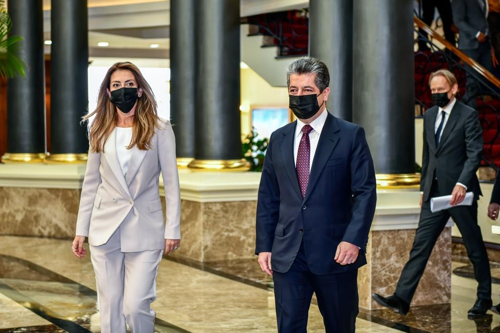 مسرور بارزاني ووزيرة العدل الهولندية يبحثان تعزيز العلاقات الثنائية ومواصلة دعم الإقليم في التصدي لداعش