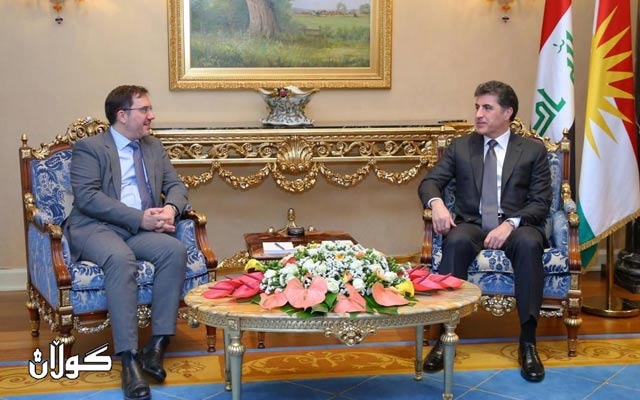 سه‌رۆكى هه‌رێمى كوردستان له‌گه‌ڵ باڵيۆزى به‌ريتانيا كۆبووه‌وه‌‏