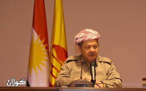 پەیامی سەرۆك بارزانی بەبۆنەی چل و شەشەمین ساڵیادی هەڵگیرسانی شۆڕشی گوڵان