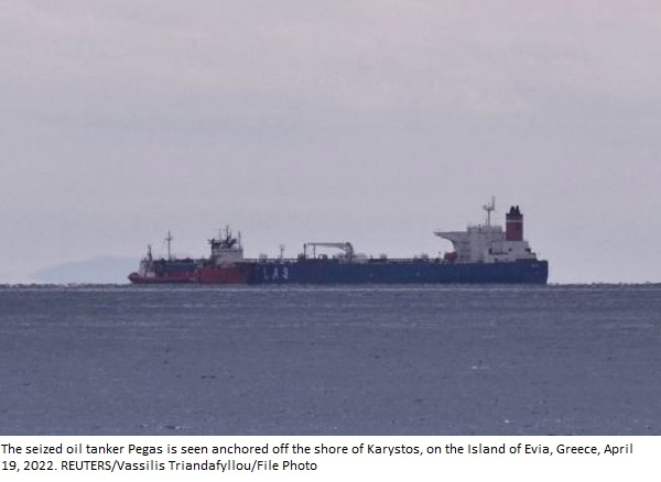 Iran seizes two Greek tankers amid row over U.S oil grab