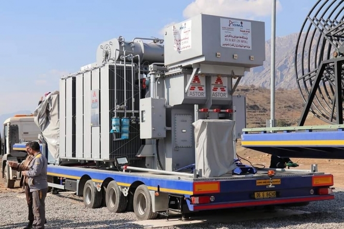 بكلفة ملياري دينار .. تدشين محطة كهرباء متنقلة في شيلادزي